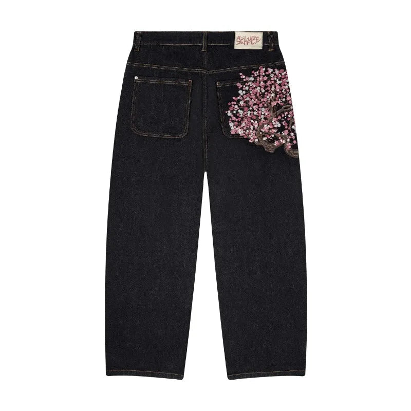 Viral Blossom Jeans ~ Cherry Blossoms