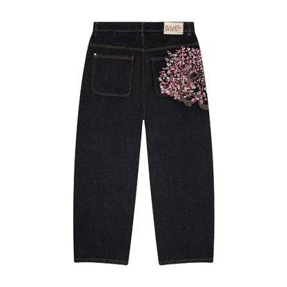 Viral Blossom Jeans ~ Cherry Blossoms