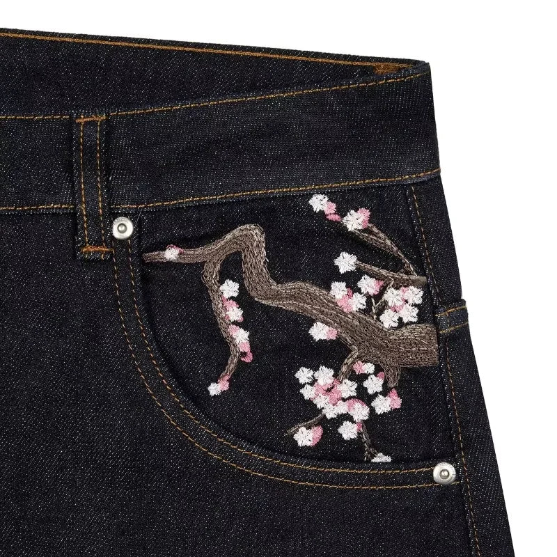 Viral Blossom Jeans ~ Cherry Blossoms